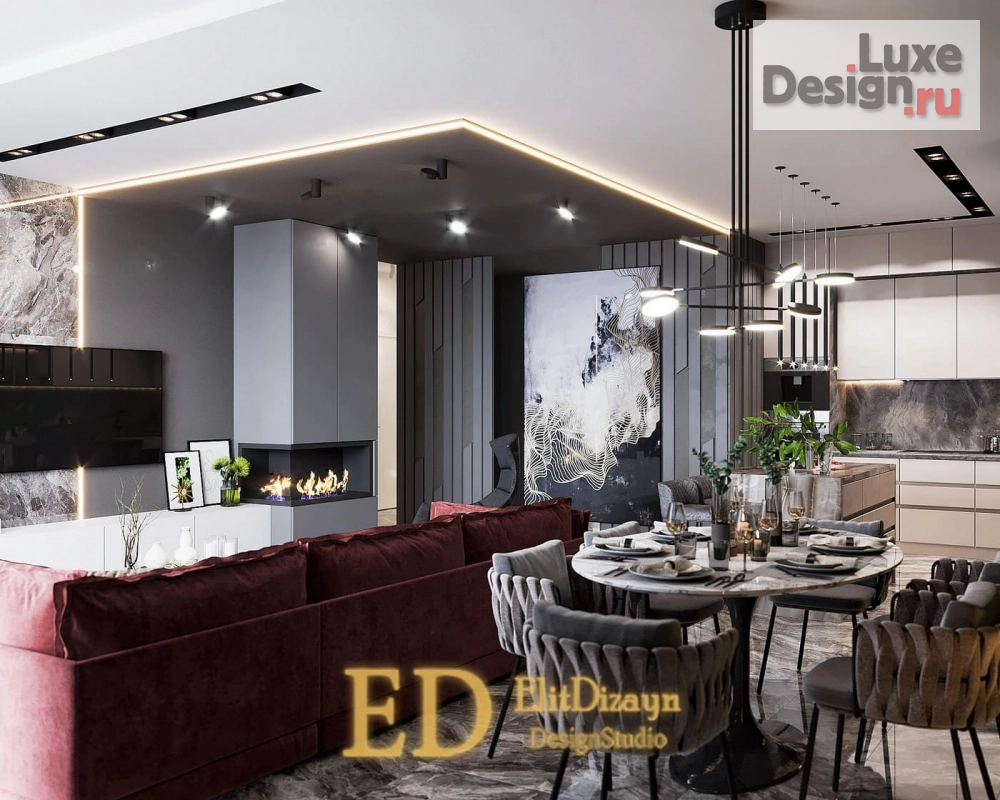 Дизайн интерьера трехкомнатной квартиры "Квартира - 120м2" (фото 1)