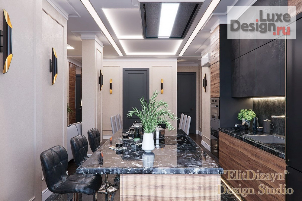 Дизайн интерьера четырехкомнатной квартиры "Квартира в ЖК в Москве" (фото 53)