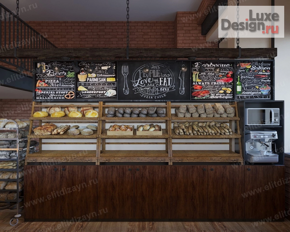 Дизайн интерьера кафе "Пекарня" (фото 9)