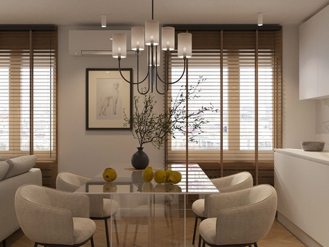 Дизайн интерьера частного интерьера в Ростове-на-Дону "Небольшая квартира для семьи с двумя детьмя"