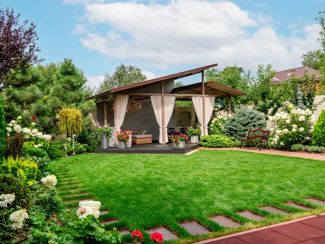 Дизайн ландшафта в Ростове-на-Дону "Цветущий райский сад"