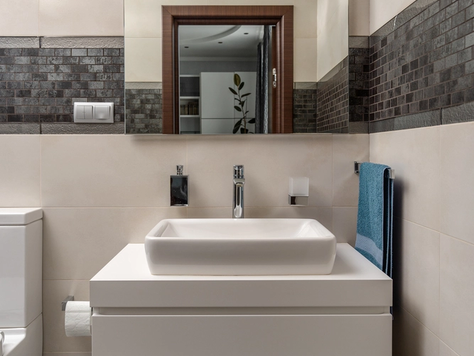 Дизайн интерьера загородного дома в Ростове-на-Дону "Серебро графита. санузел"