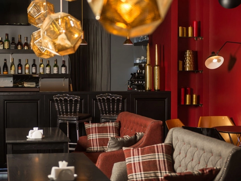 Дизайн интерьера кафе в Ростове-на-Дону "Интерьер кофейни RED & GREY"