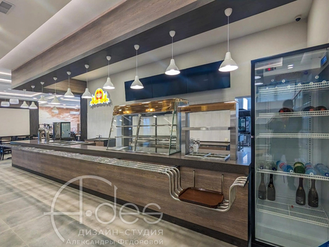 Дизайн интерьера кафе в Ростове-на-Дону "Столовая крупного предприятия."