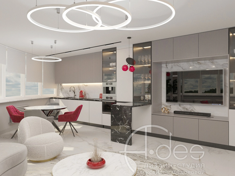 Дизайн интерьера частного интерьера в Ростове-на-Дону "Интерьер квартиры 80 м2."