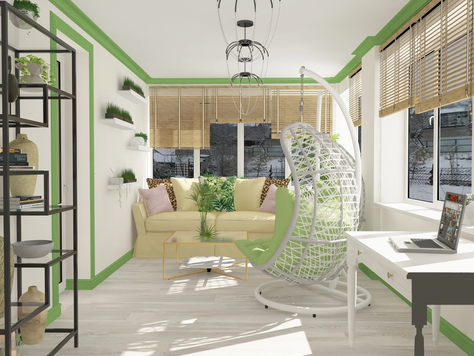 Дизайн интерьера загородного дома в Ростове-на-Дону "Зимний сад "